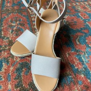 J. Crew canvas wedge sandal